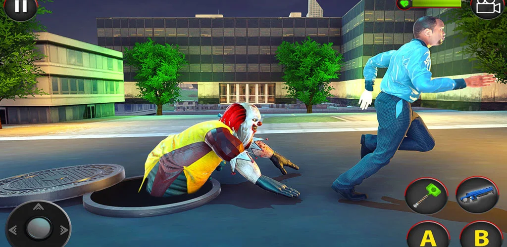 Scary Clown Horror Games 3D - Gameplay image of android game
