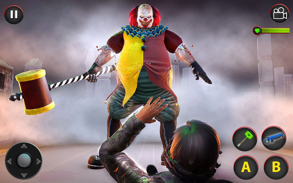 Scary Clown Horror Games 3D - Gameplay image of android game