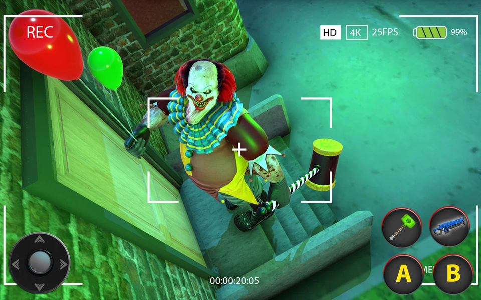 Scary Clown Horror Games 3D - Gameplay image of android game