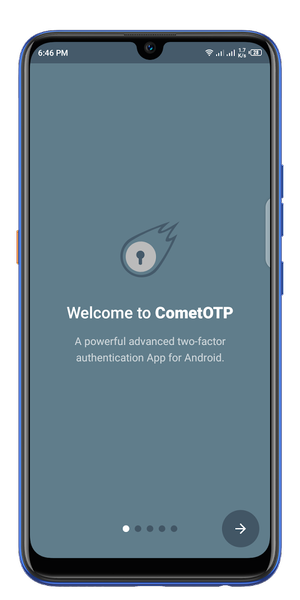 CometOTP - 2FA Authenticator - Image screenshot of android app