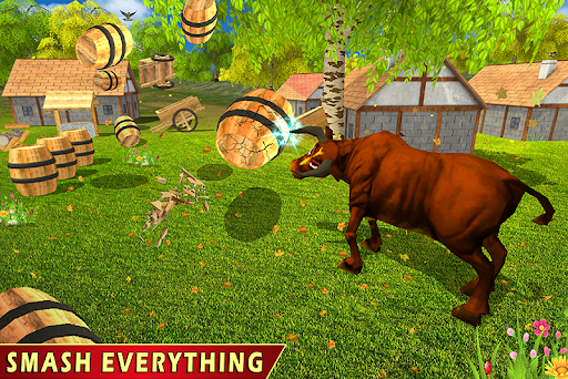 Bull Game Buffalo Simulator - Gameplay image of android game