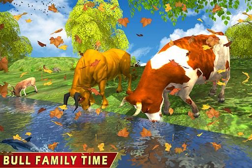 Bull Game Buffalo Simulator - Gameplay image of android game