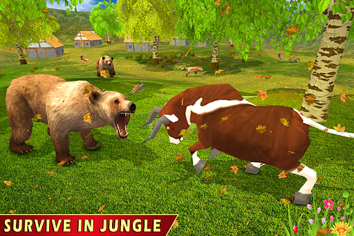 Bull Game Buffalo Simulator - Gameplay image of android game