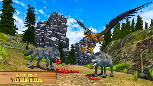 Wild Griffin Eagle Simulator - Gameplay image of android game