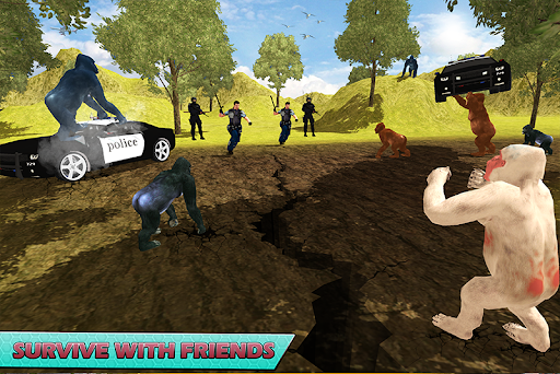 Gorilla Smash City Escape Jail - Gameplay image of android game