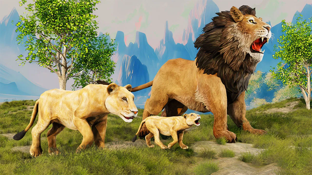 Beast Lion Games: Animal Games - عکس بازی موبایلی اندروید