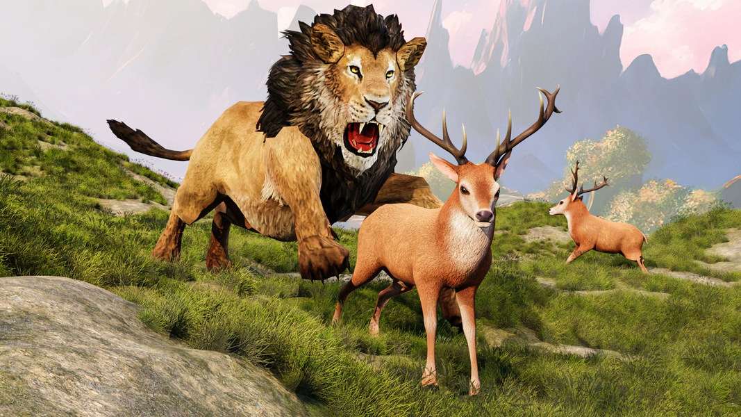 Beast Lion Games: Animal Games - عکس بازی موبایلی اندروید