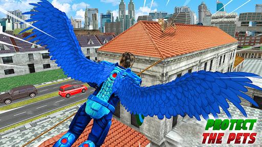 Flying Lion Rope Hero Game - Gameplay image of android game