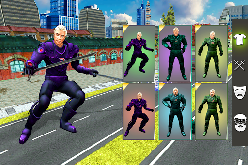 Cipher Rope Hero City Crime - Gameplay image of android game