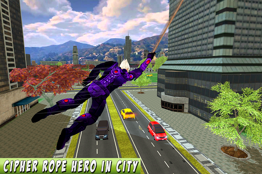 Cipher Rope Hero City Crime - Gameplay image of android game