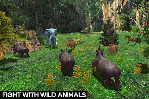Wild Rhino Family Jungle Sim - عکس بازی موبایلی اندروید