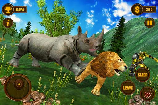 Wild Rhino Family Jungle Sim - عکس بازی موبایلی اندروید