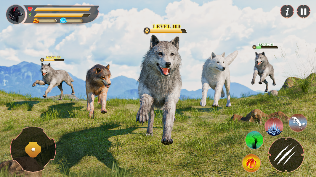 Wolf Family: Wild Wolf Games - عکس بازی موبایلی اندروید
