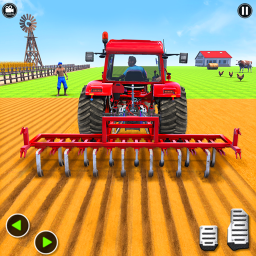 Farm Tractor Driving Simulator - Gameplay image of android game