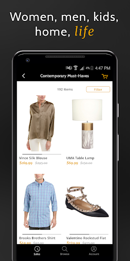 Gilt - Coveted Designer Brands - Image screenshot of android app