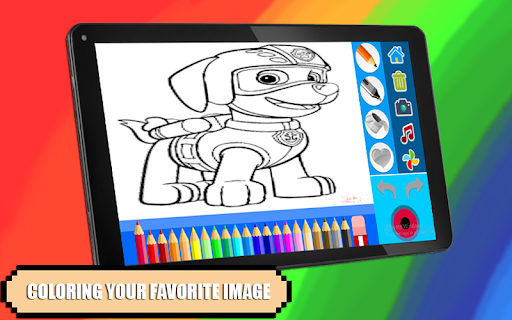 Dog Patrol Coloring Game - عکس برنامه موبایلی اندروید