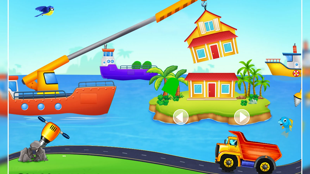 kids builder truck game - عکس بازی موبایلی اندروید