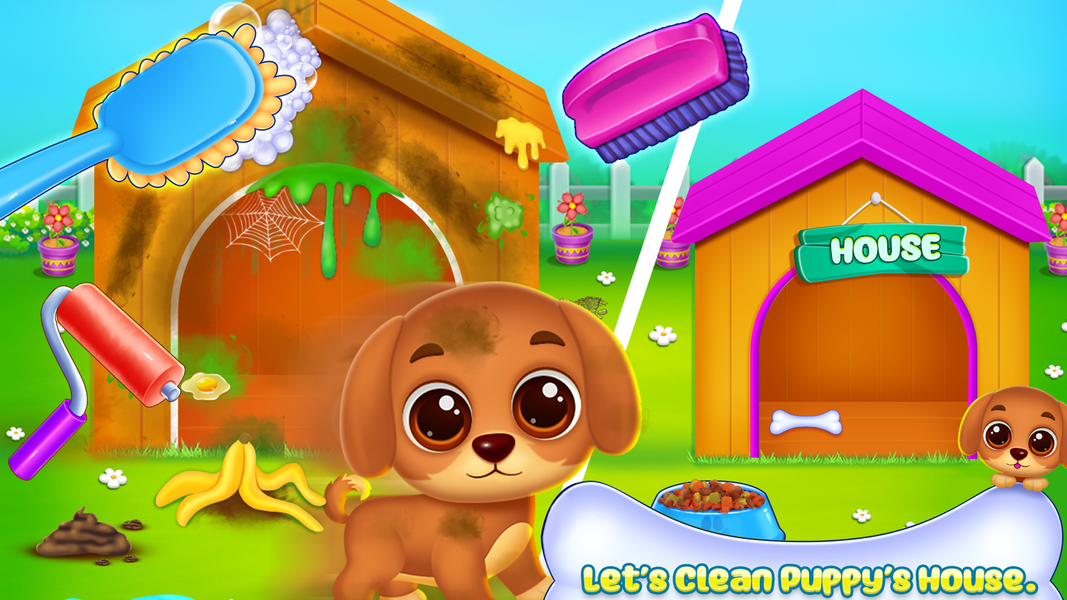 Home cleaning game for girls - Gameplay image of android game