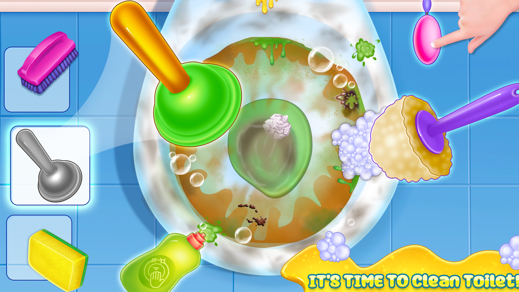 Home cleaning game for girls - عکس بازی موبایلی اندروید