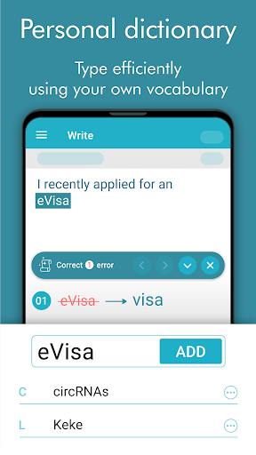 Ginger Writer, Grammar Speller - عکس برنامه موبایلی اندروید