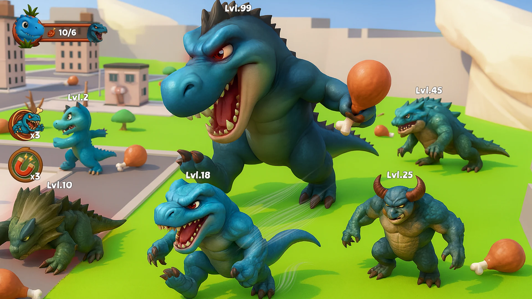 Dinosaur Evolution: Dino Game - Gameplay image of android game
