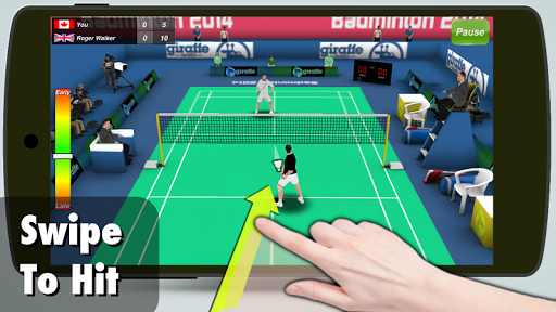 Badminton 3D - Gameplay image of android game