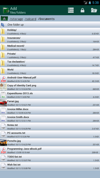 Encryption Manager Lite - عکس برنامه موبایلی اندروید