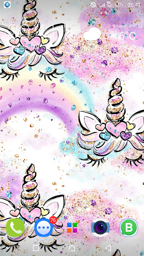 Cute Unicorn Girl Wallpapers - عکس برنامه موبایلی اندروید