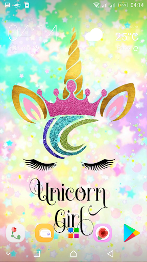 Cute Unicorn Girl Wallpapers - عکس برنامه موبایلی اندروید