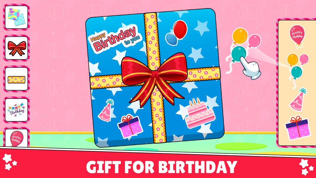 Kids Cake Birthday Party Games - Gameplay image of android game