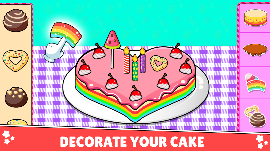 Kids Cake Birthday Party Games - Gameplay image of android game