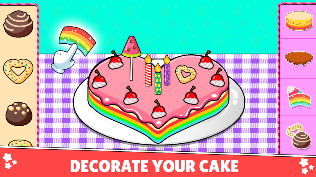 Kids Cake Birthday Party Games - Gameplay image of android game