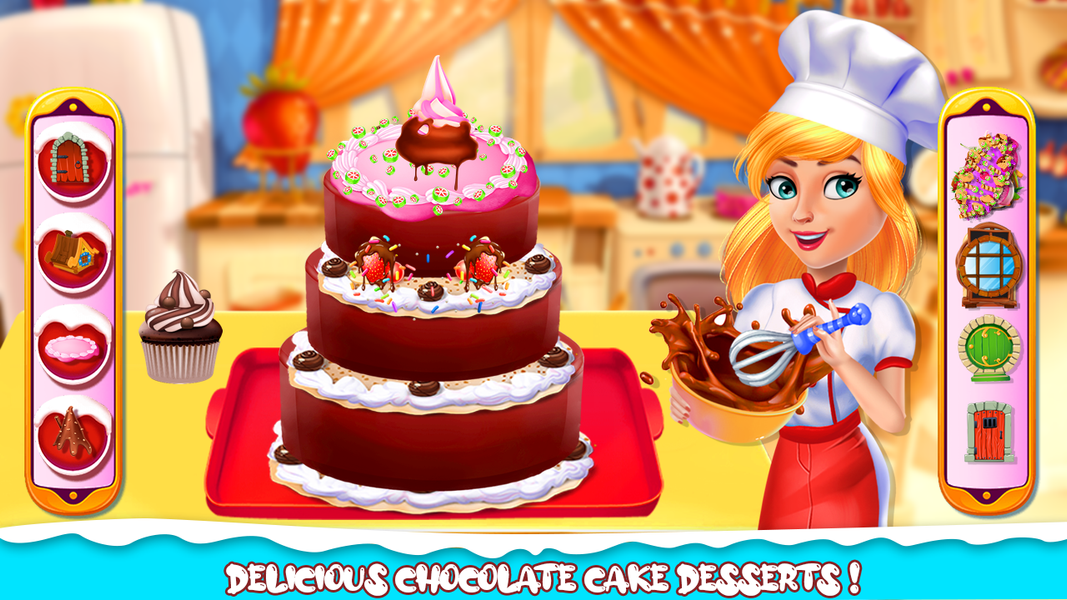 Cake Baking games for girls - Gameplay image of android game