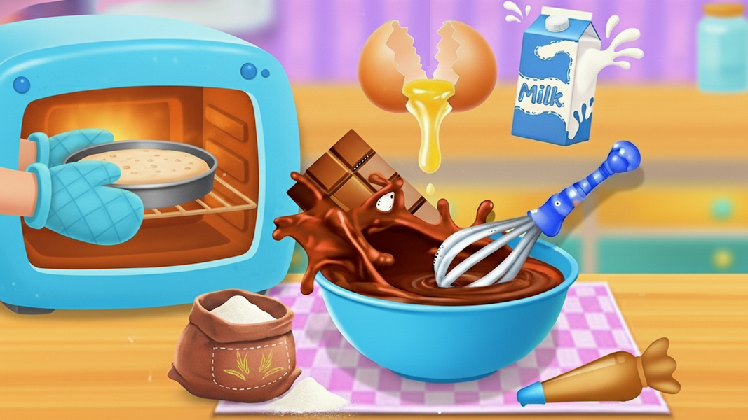 Cake Baking games for girls - Gameplay image of android game