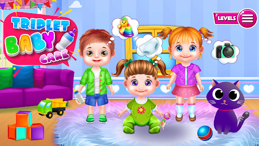 Take Care of Twin Baby Nursery - Gameplay image of android game