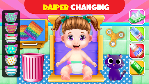 Take Care of Twin Baby Nursery - Gameplay image of android game