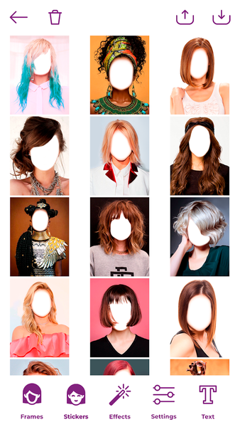 Woman Hairstyle Photo Editor - عکس برنامه موبایلی اندروید