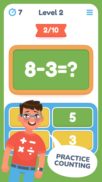 Math Games Puzzles Offline - Gameplay image of android game