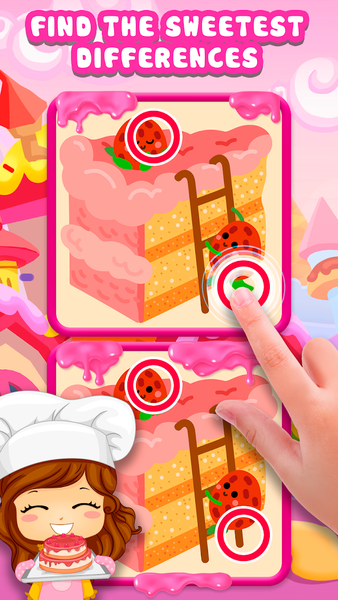 Spot 5 Differences Girls Games - Gameplay image of android game