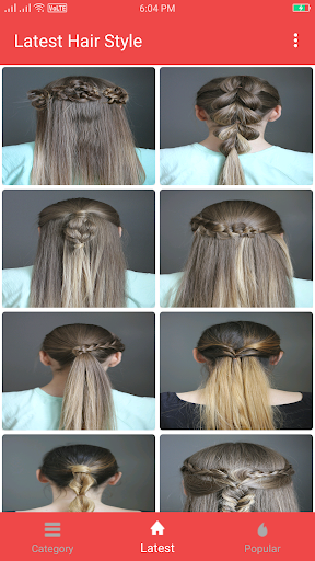 Girls Hairstyle Step by Step - Image screenshot of android app