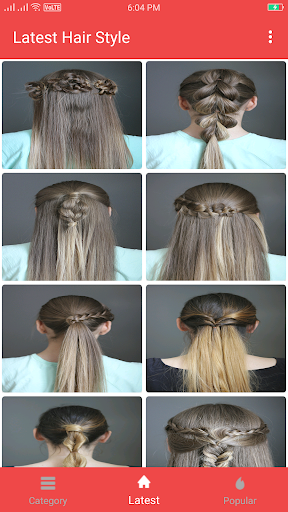 Girls Hairstyle Step by Step - عکس برنامه موبایلی اندروید