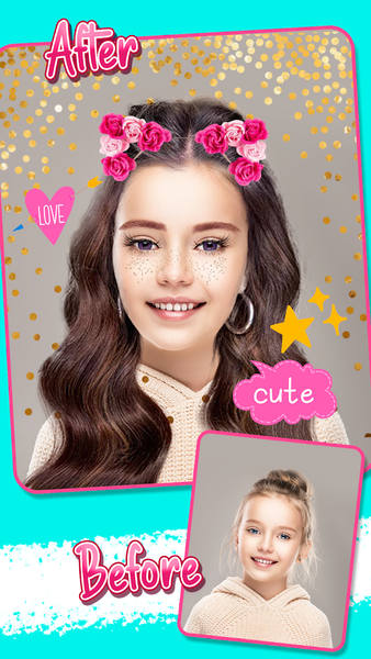 Girls Hairstyles -Hair changer - Image screenshot of android app