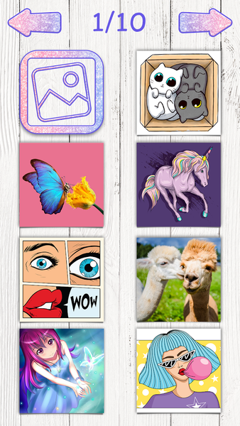 Jigsaw puzzles for girls - Gameplay image of android game