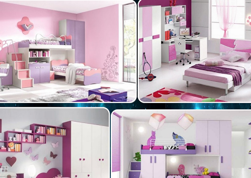 design of girls' rooms. - Image screenshot of android app