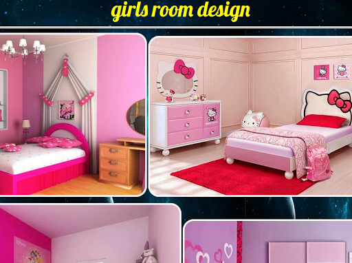 design of girls' rooms. - Image screenshot of android app