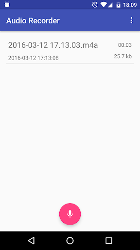 Audio Recorder - عکس برنامه موبایلی اندروید