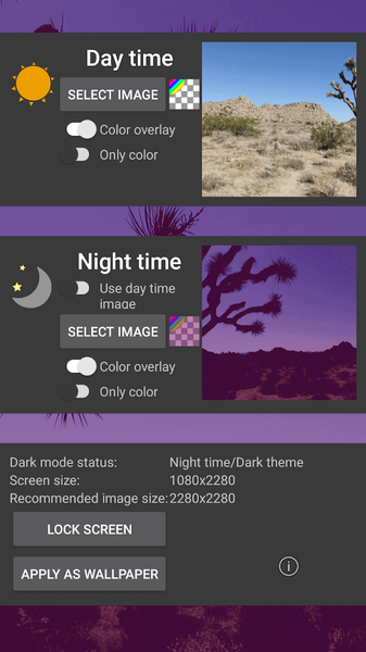 Dark Mode Live Wallpaper - Image screenshot of android app