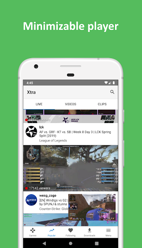 Xtra for Twitch - Image screenshot of android app