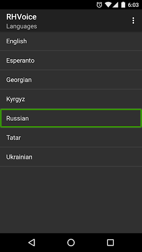 RHVoice - Image screenshot of android app