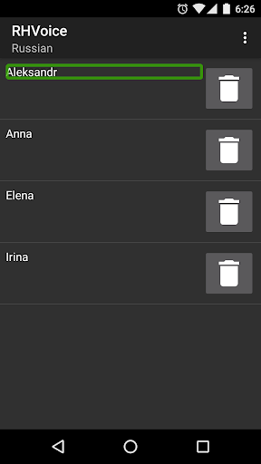 RHVoice - Image screenshot of android app